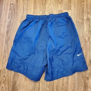 Nike 90s Swim Trunks Men Large Blue Mesh Lined Board Shorts Pocket